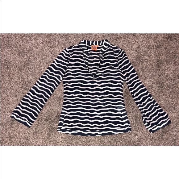 Tory Burch Sequence Tunic navy white - Picture 3 of 5